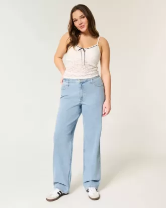 High-Rise Medium Wash Dad Jeans