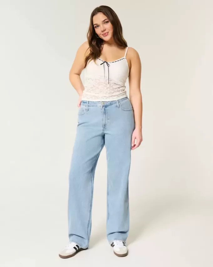 High-Rise Medium Wash Dad Jeans