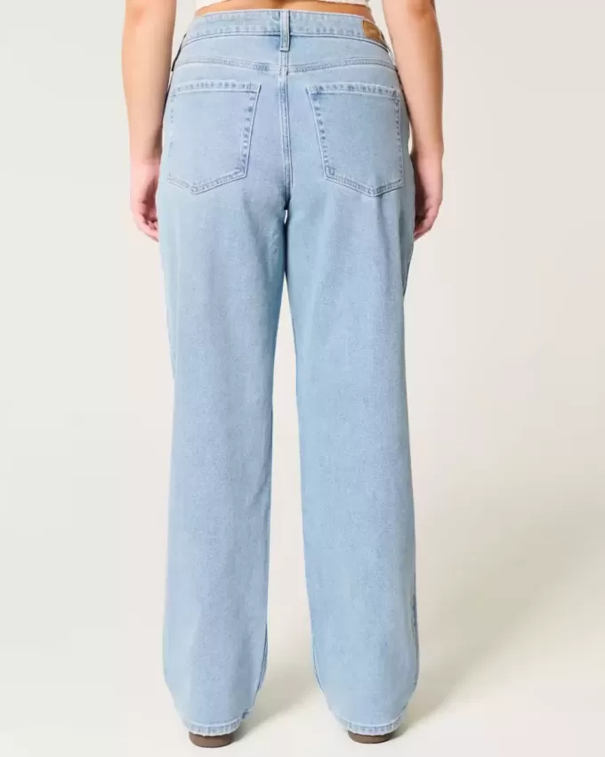 High-Rise Medium Wash Dad Jeans