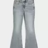 High-Rise Medium Wash Flare Jeans