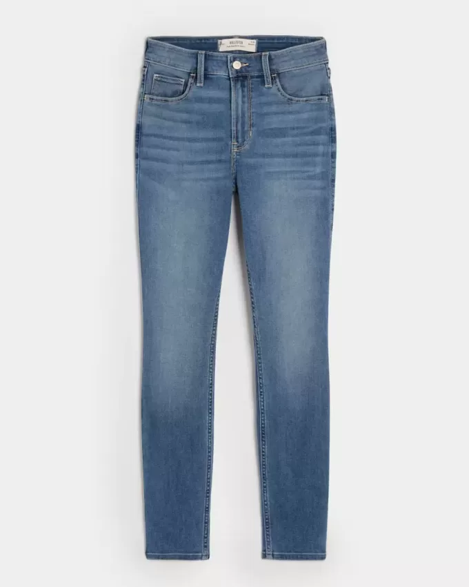High-Rise Medium Wash Super Skinny Jeans