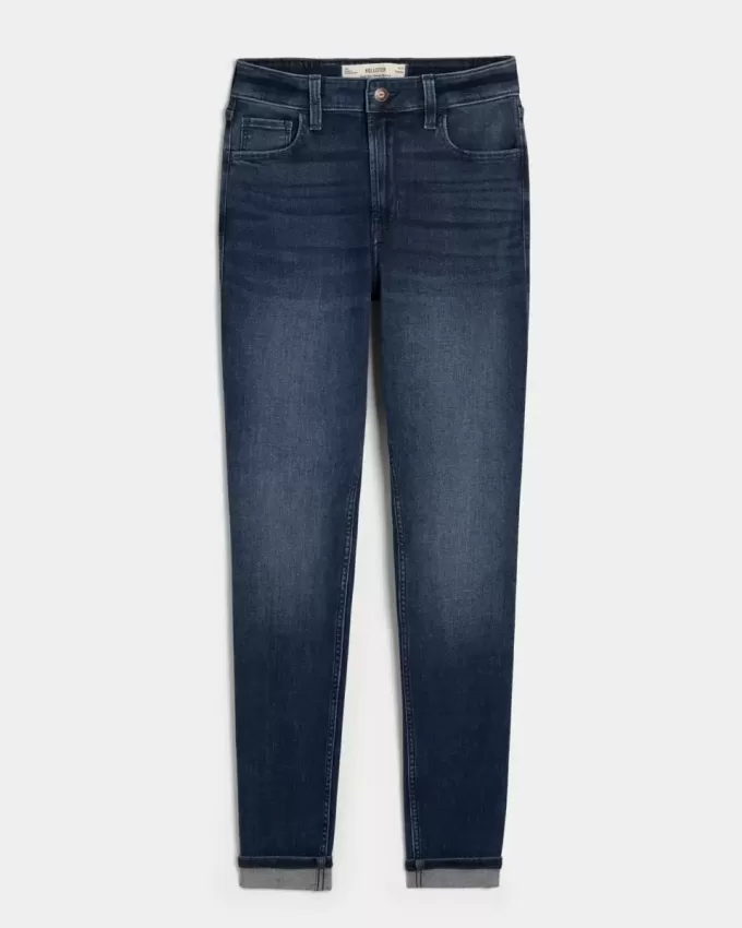 High-Rise Medium Wash Super Skinny Jeans