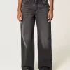 High-Rise Washed Black Baggy Jeans High-Rise Washed Black Baggy Jeans