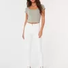 High-Rise White Super Skinny Jeans
