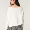 Hollister Comfy Cloud Easy Off-the-Shoulder Deer Graphic Sweater Hollister Comfy Cloud Easy Off-the-Shoulder Deer Graphic Sweater
