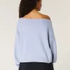 Hollister Comfy Cloud Easy Off-the-Shoulder Number Graphic Sweater Hollister Comfy Cloud Easy Off-the-Shoulder Number Graphic Sweater