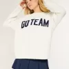 Hollister Comfy Cloud Oversized Go Team Graphic Sweater