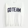 Hollister Comfy Cloud Oversized Go Team Graphic Sweater