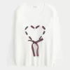 Hollister Comfy Cloud Oversized Heart Sweater