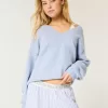 Hollister Comfy Cloud Oversized V-Neck Sweater