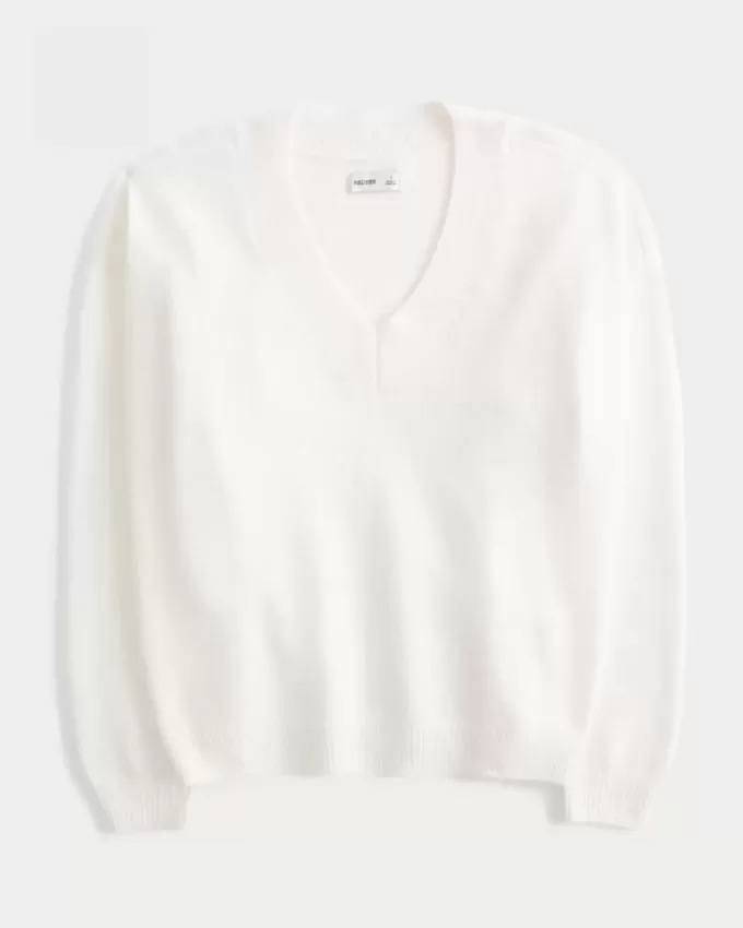 Hollister Comfy Cloud Oversized V-Neck Sweater