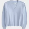 Hollister Comfy Cloud Oversized V-Neck Sweater