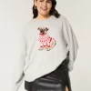 Hollister Comfy Cloud Puppy Graphic Crew Sweater Hollister Comfy Cloud Puppy Graphic Crew Sweater