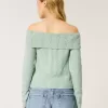 Hollister Comfy Cloud Stitchy Off-the-Shoulder Sweater