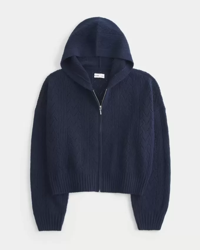Hollister Comfy Cloud Zip-Up Sweater Hoodie Hollister Comfy Cloud Zip-Up Sweater Hoodie