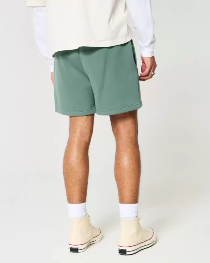 Hollister Feel Good Fleece Mid-Thigh Loose Shorts