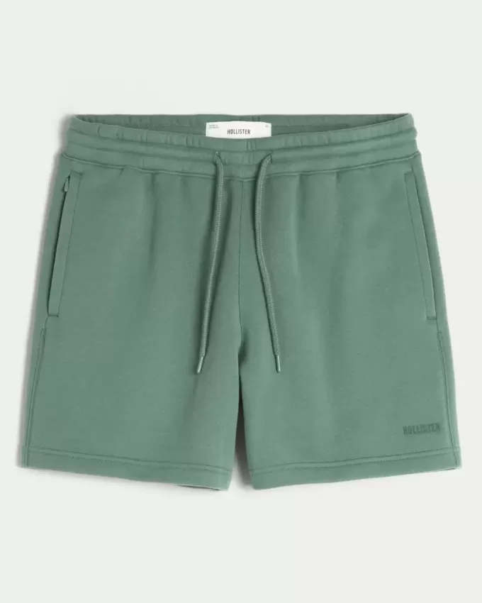 Hollister Feel Good Fleece Mid-Thigh Loose Shorts