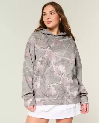 Hollister Feel Good Oversized Camo Hoodie
