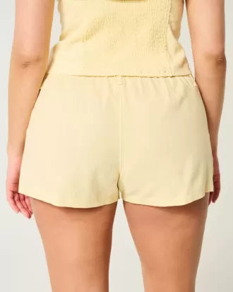 Hollister Livvy Low-Rise Linen-Blend Shorts