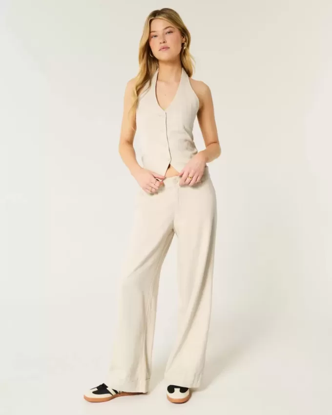 Hollister Livvy Low-Rise Wide-Leg Pants
