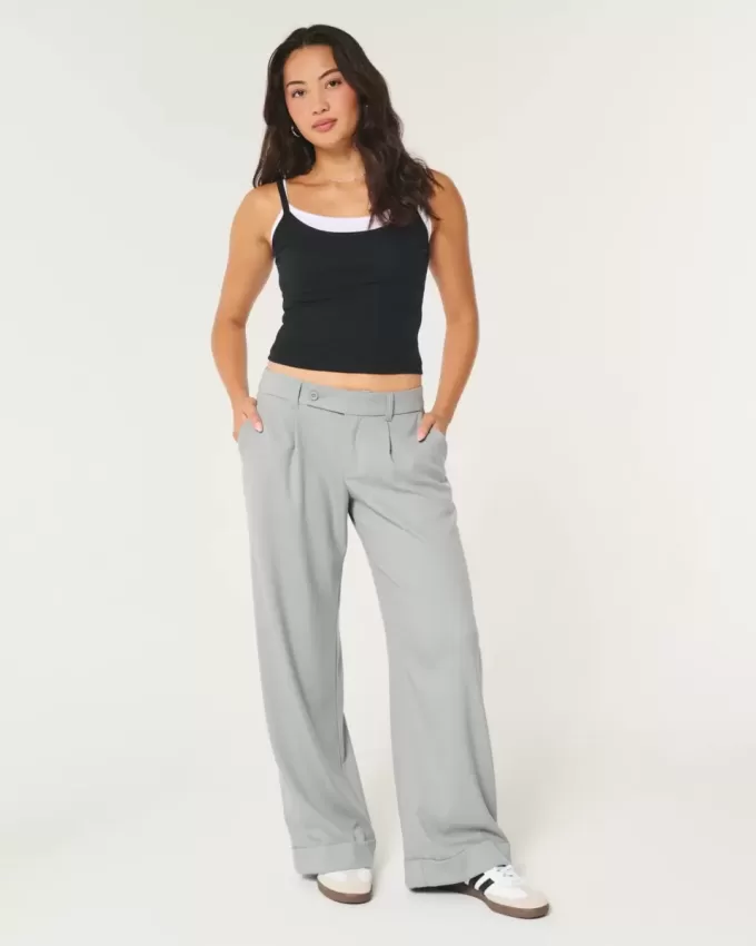 Hollister Livvy Low-Rise Wide-Leg Pants