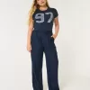 Hollister Livvy Ultra High-Rise Linen Blend Wide-Leg Pants