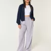 Hollister Livvy Ultra High-Rise Linen-Blend Wide-Leg Pants