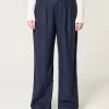 Hollister Livvy Ultra High-Rise Linen-Blend Wide-Leg Pants