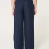 Hollister Livvy Ultra High-Rise Linen Blend Wide-Leg Pants