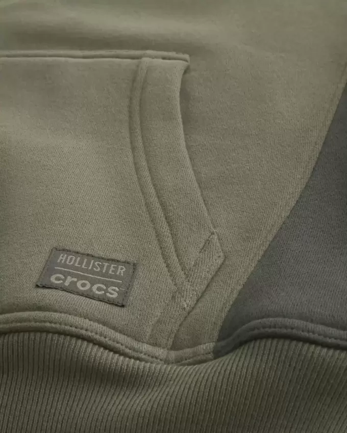 Hollister x Crocs Sherpa-Lined Zip-Up Hoodie