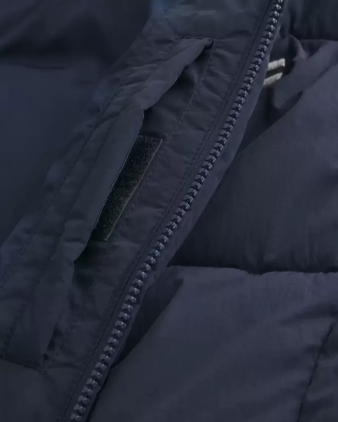 Hooded Motorsports Graphic Puffer Jacket