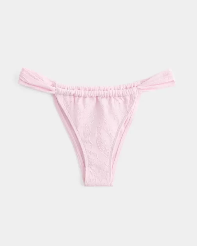 Jacquard Wide-Strap Cheekiest Bikini Bottom Jacquard Wide-Strap Cheekiest Bikini Bottom