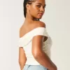 Lace Foldover Off-the-Shoulder Top Lace Foldover Off-the-Shoulder Top