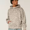 Leopard Print Baggy Cinch Hoodie
