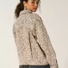 Leopard Print Denim Jacket
