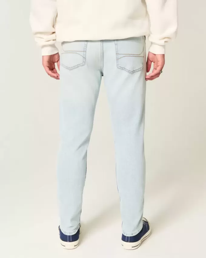 Light Wash Athletic Skinny Jeans