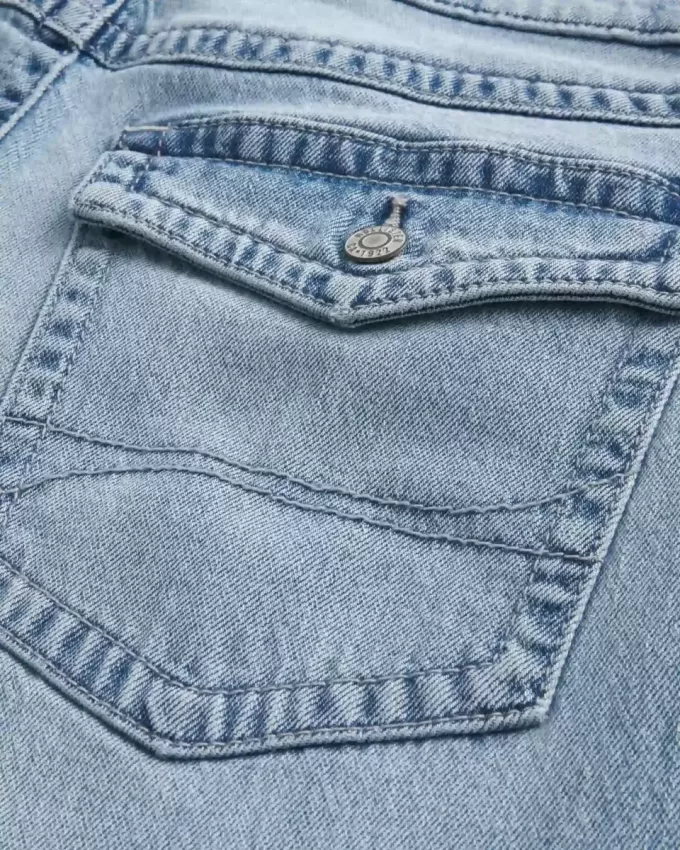 Light Wash Baggy Bootcut Jeans