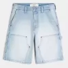 Light Wash Baggy Denim Painter Shorts Light Wash Baggy Denim Painter Shorts