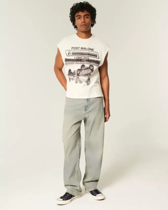 Light Wash Baggy Jeans