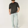Light Wash Downforce Racing Graphic Loose Jeans
