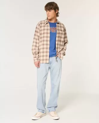 Light Wash Loose Jeans