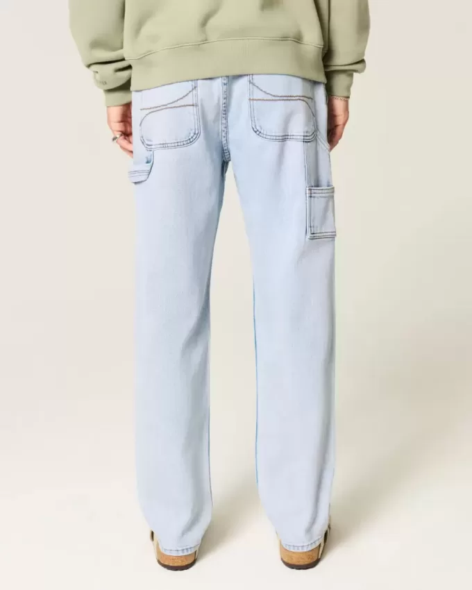 Light Wash Loose Painter Jeans Light Wash Loose Painter Jeans