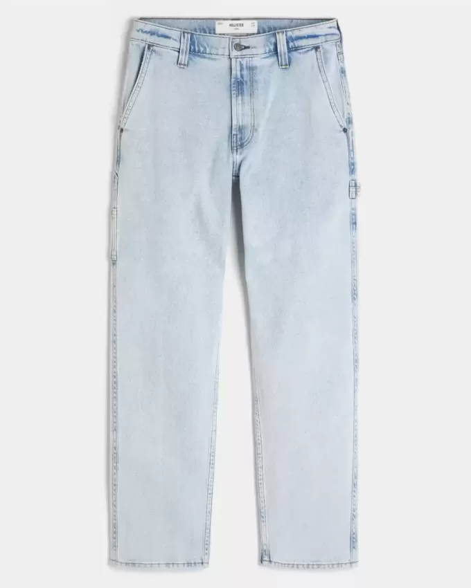 Light Wash Loose Painter Jeans Light Wash Loose Painter Jeans