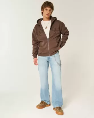 Light Wash Relaxed Bootcut Jeans