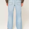 Light Wash Relaxed Bootcut Jeans