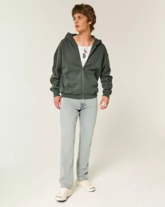 Light Wash Slim Straight Jeans