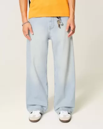 Light Wash Super Baggy Jeans
