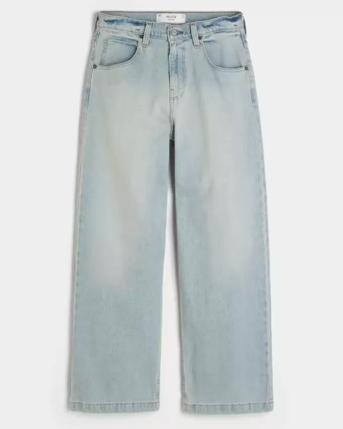 Light Wash Super Baggy Jeans