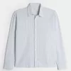 Linen-Blend Button-Through Shirt Linen-Blend Button-Through Shirt