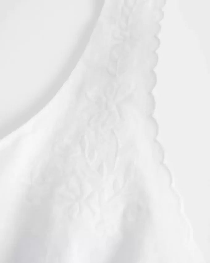 Linen Blend Button-Through Top